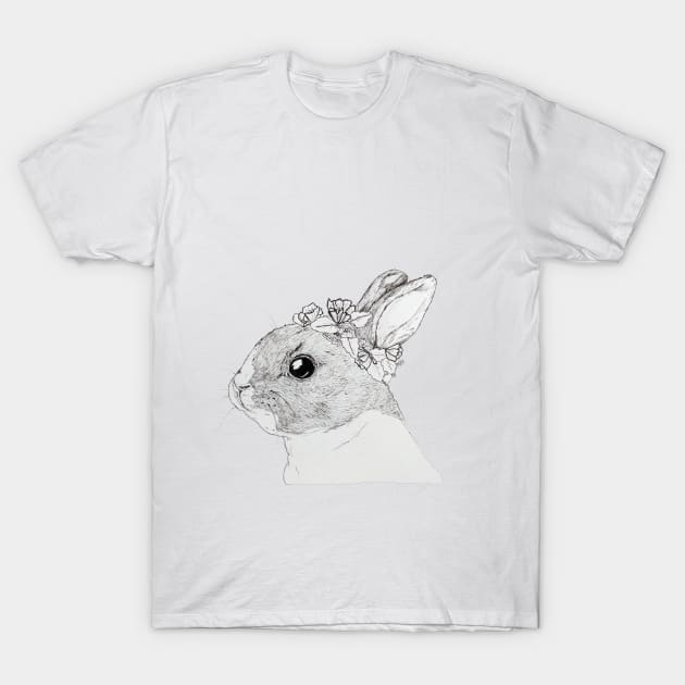 Hopping Flower Crowns T-Shirt by ShortBrushCreations95